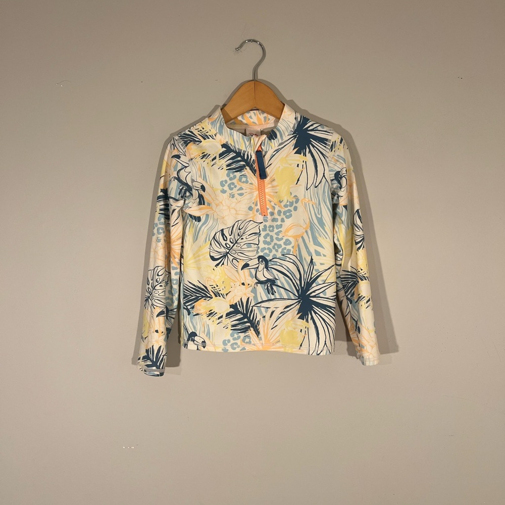 $6 ADD on‎ Ruffle Butts rashguard swim suit rufflebutts floral swimsuit h&m